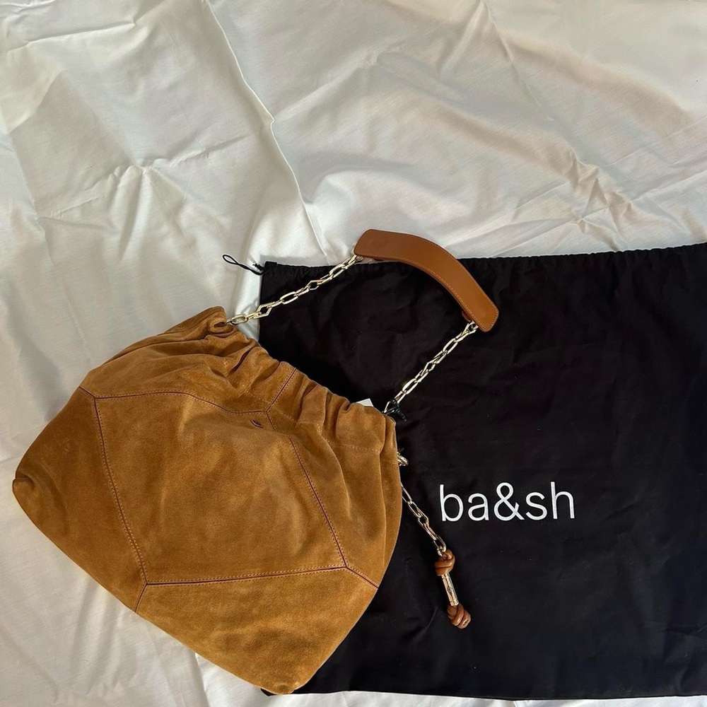 BA&SH leather suede tote bag